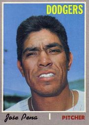 1970 Topps Baseball Cards      523     Jose Pena